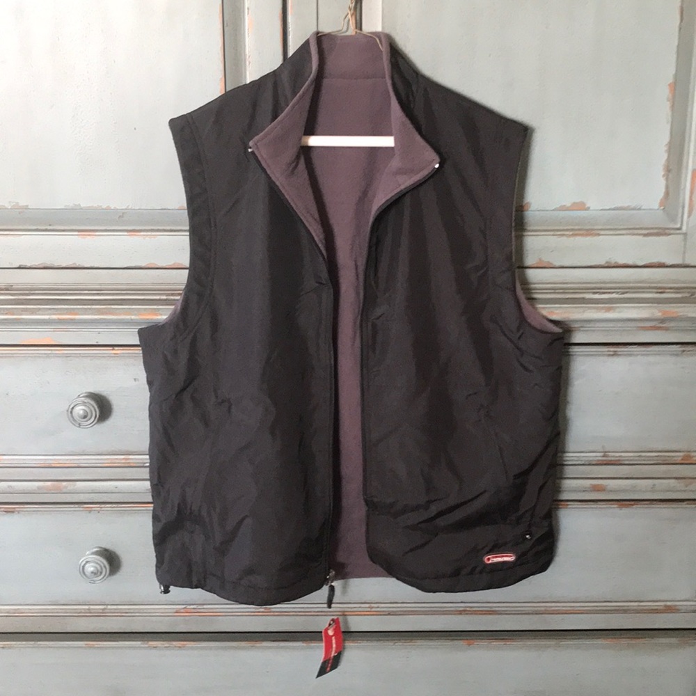NWT Reversible fleece golf vest